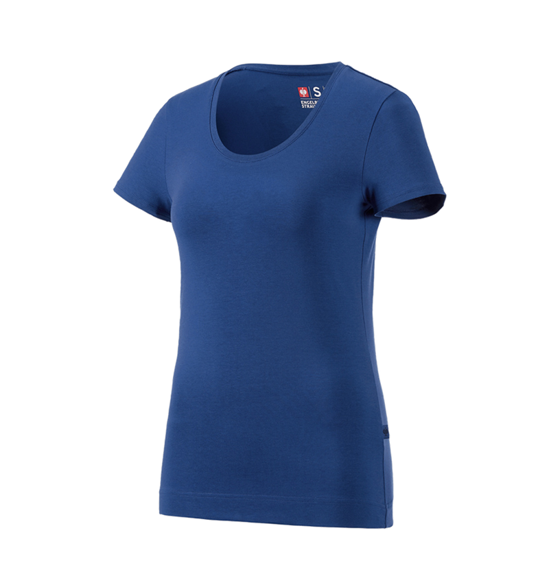 Trička | Svetry | Košile: e.s. Tričko cotton stretch, dámské + alkalická modrá 3