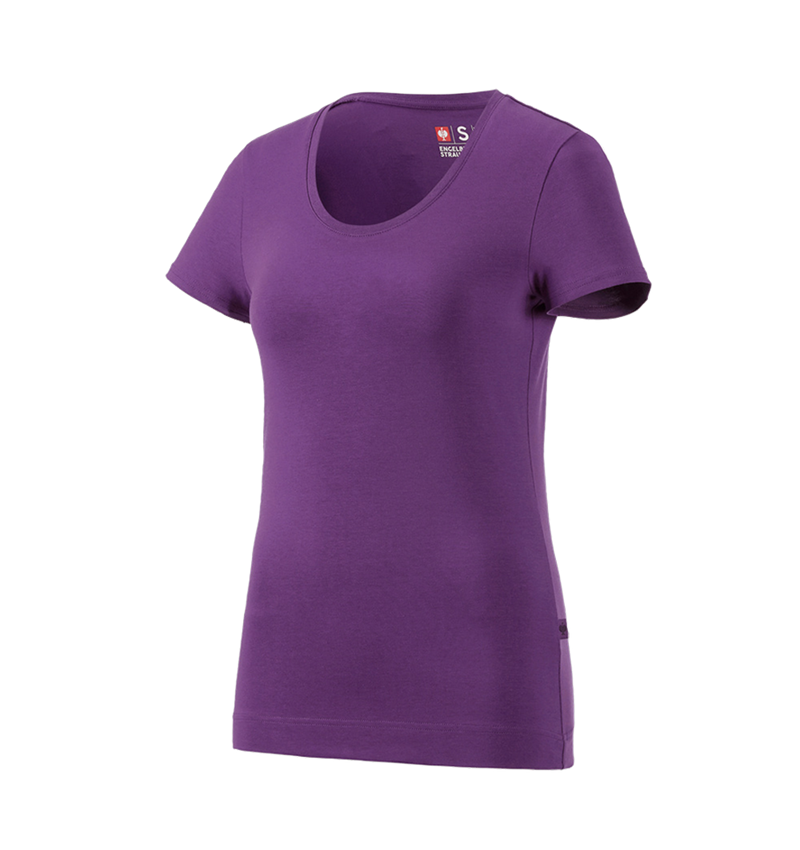 Trička | Svetry | Košile: e.s. Tričko cotton stretch, dámské + fialová 2