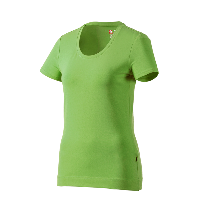 Témata: e.s. Tričko cotton stretch, dámské + mořská zelená 2