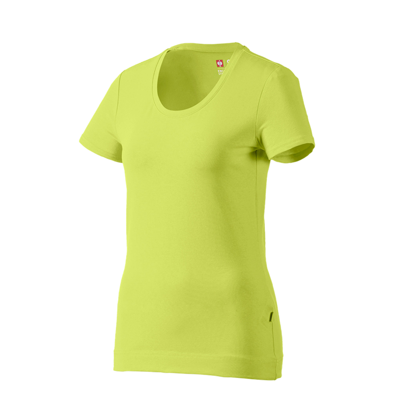 Trička | Svetry | Košile: e.s. Tričko cotton stretch, dámské + májové zelená 2