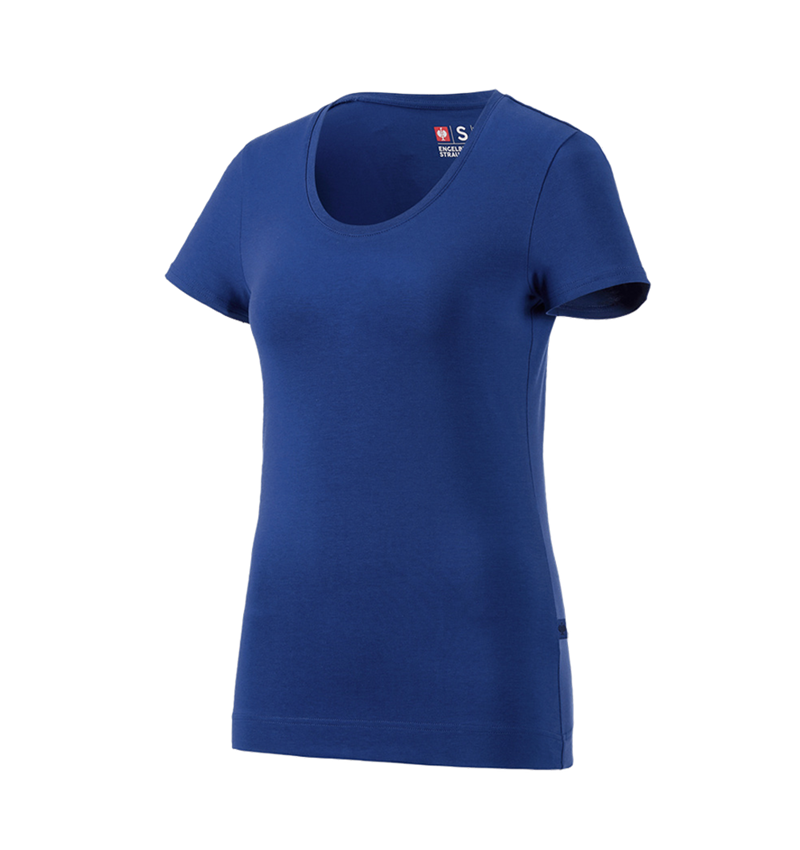 Trička | Svetry | Košile: e.s. Tričko cotton stretch, dámské + modrá chrpa 2