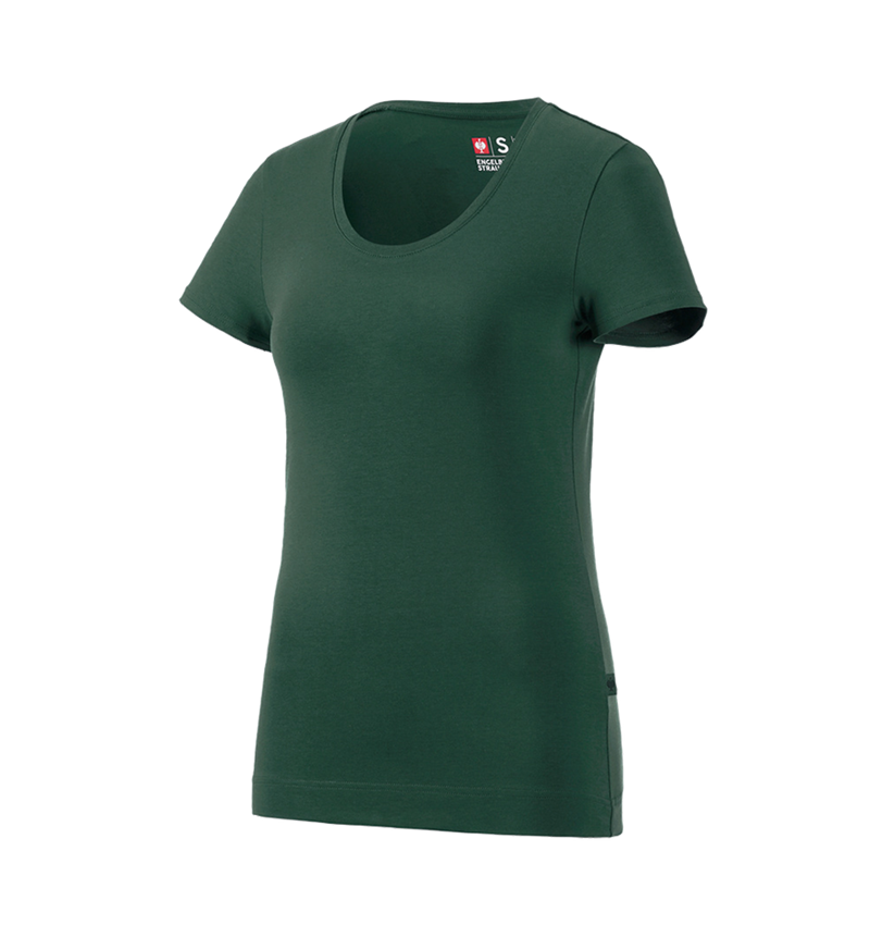 Trička | Svetry | Košile: e.s. Tričko cotton stretch, dámské + zelená 2