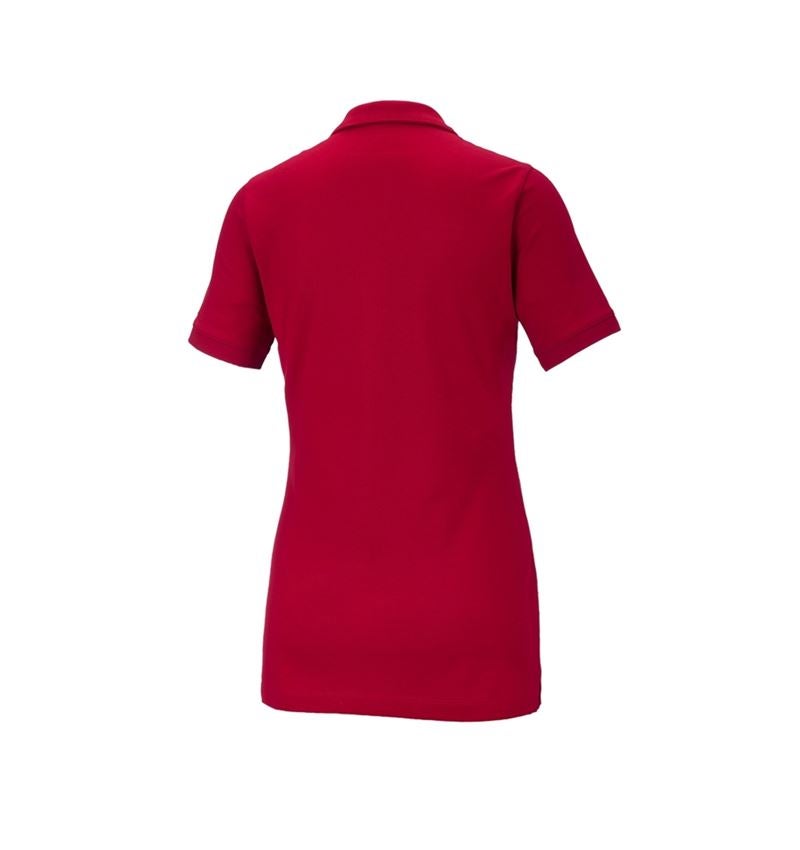 Trička | Svetry | Košile: e.s. Pique-Polo cotton stretch, dámské + ohnivě červená 3