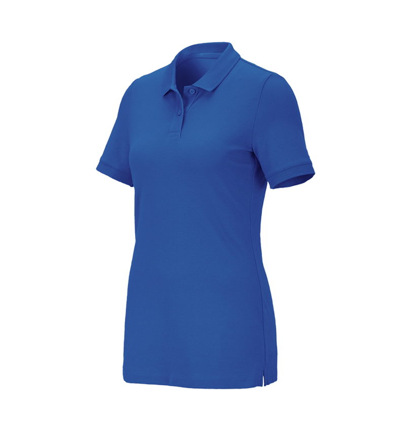 Trička | Svetry | Košile: e.s. Pique-Polo cotton stretch, dámské + enciánově modrá 2