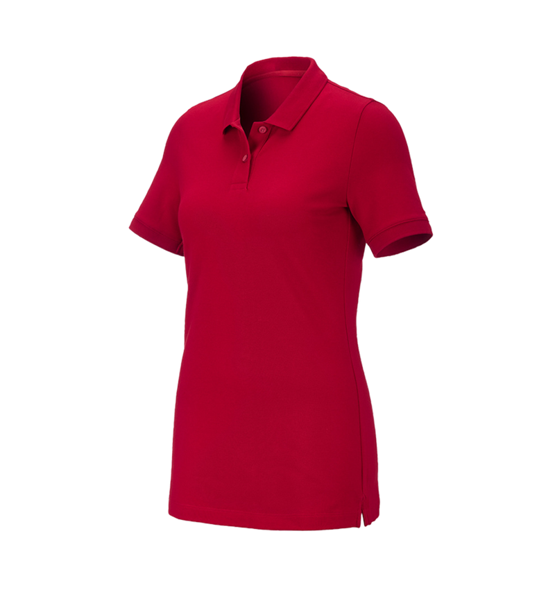 Trička | Svetry | Košile: e.s. Pique-Polo cotton stretch, dámské + ohnivě červená 2