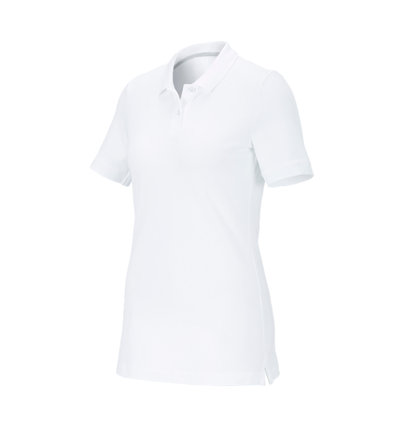 Trička | Svetry | Košile: e.s. Pique-Polo cotton stretch, dámské + bílá 2