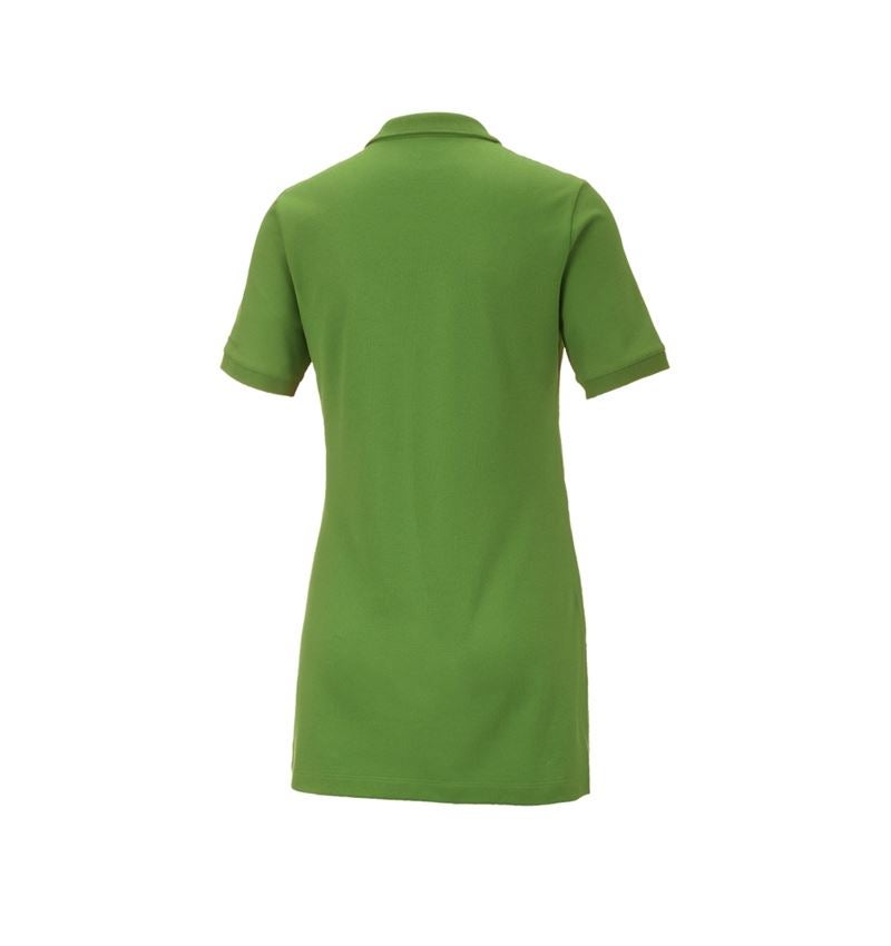 Trička | Svetry | Košile: e.s. Pique-Polo cotton stretch, dámské, long fit + mořská zelená 3