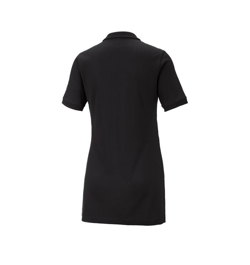 Trička | Svetry | Košile: e.s. Pique-Polo cotton stretch, dámské, long fit + černá 3