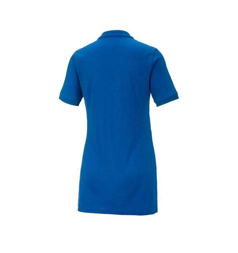 Trička | Svetry | Košile: e.s. Pique-Polo cotton stretch, dámské, long fit + enciánově modrá 3
