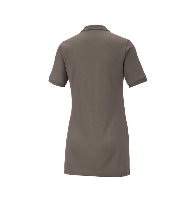 Trička | Svetry | Košile: e.s. Pique-Polo cotton stretch, dámské, long fit + kámen 3