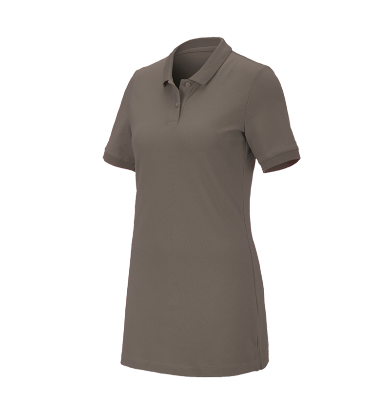 Trička | Svetry | Košile: e.s. Pique-Polo cotton stretch, dámské, long fit + kámen 2