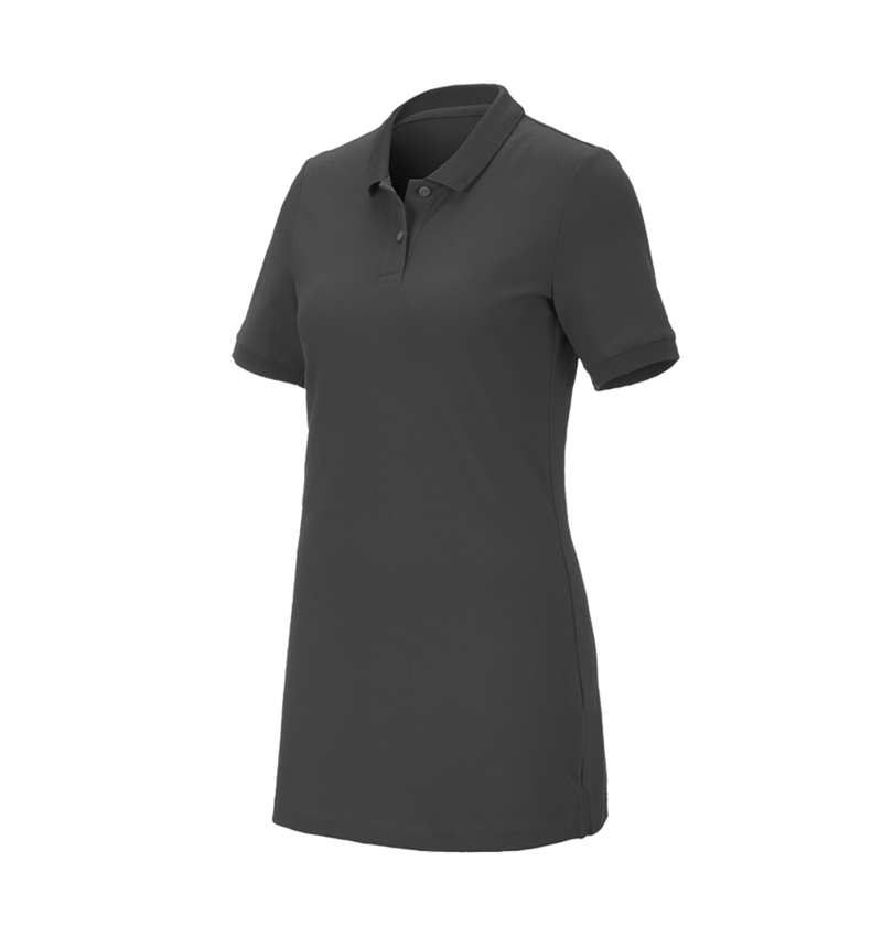 Trička | Svetry | Košile: e.s. Pique-Polo cotton stretch, dámské, long fit + antracit 2