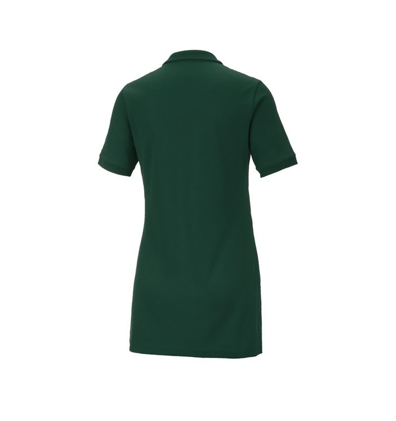 Trička | Svetry | Košile: e.s. Pique-Polo cotton stretch, dámské, long fit + zelená 3