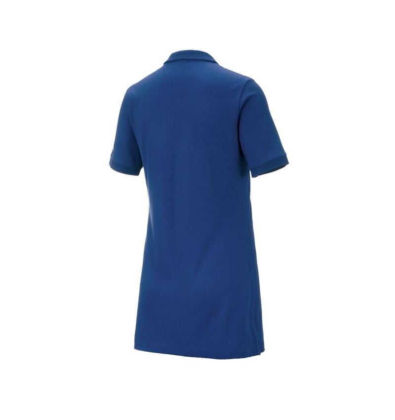 Trička | Svetry | Košile: e.s. Pique-Polo cotton stretch, dámské, long fit + alkalická modrá 3