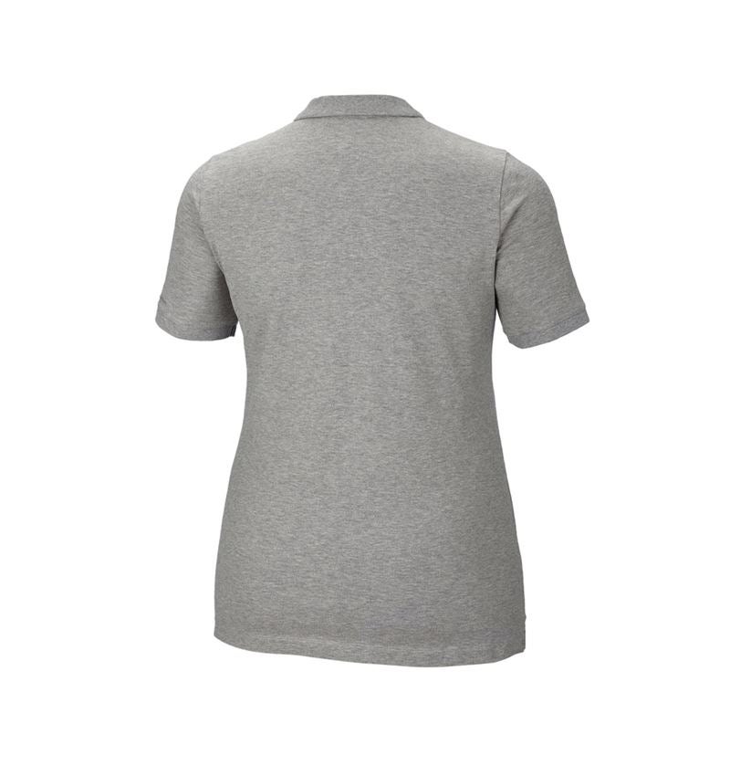 Trička | Svetry | Košile: e.s. Pique-Polo cotton stretch, dámské, plus fit + šedý melír 3