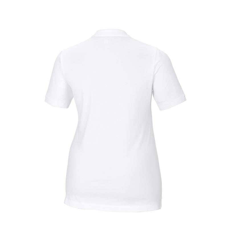 Trička | Svetry | Košile: e.s. Pique-Polo cotton stretch, dámské, plus fit + bílá 3