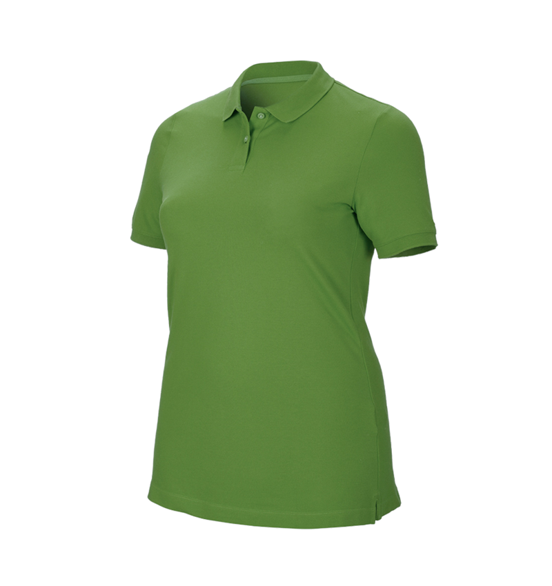 Trička | Svetry | Košile: e.s. Pique-Polo cotton stretch, dámské, plus fit + mořská zelená 2