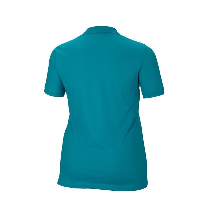 Trička | Svetry | Košile: e.s. Pique-Polo cotton stretch, dámské, plus fit + oceán 3