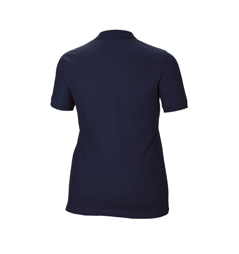 Trička | Svetry | Košile: e.s. Pique-Polo cotton stretch, dámské, plus fit + tmavomodrá 3