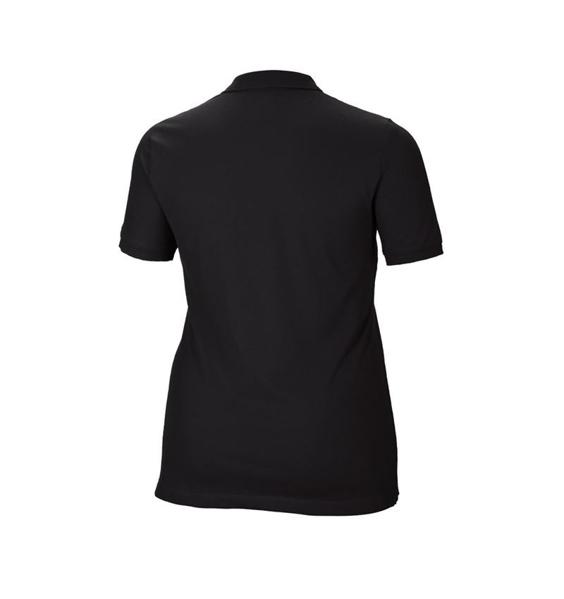 Trička | Svetry | Košile: e.s. Pique-Polo cotton stretch, dámské, plus fit + černá 3