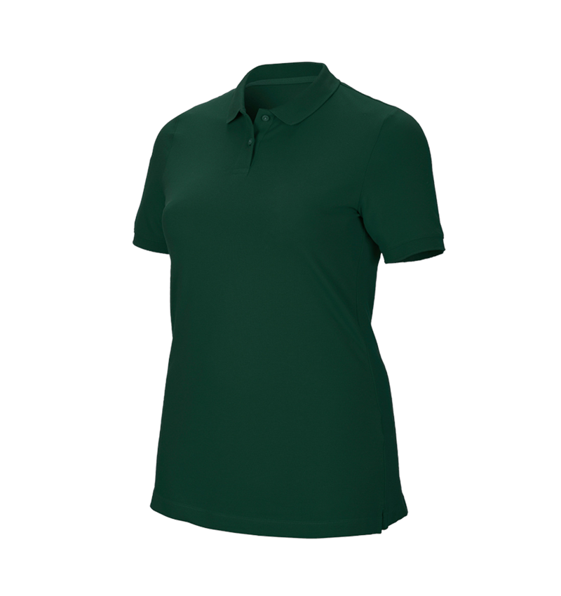 Trička | Svetry | Košile: e.s. Pique-Polo cotton stretch, dámské, plus fit + zelená 2