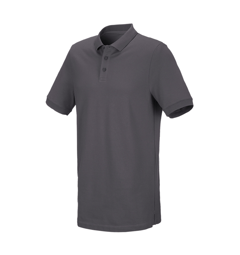 Trička, svetry & košile: e.s. Pique-Polo cotton stretch, long fit + antracit 2