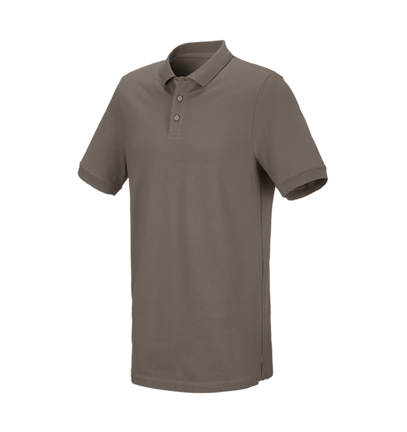 Trička, svetry & košile: e.s. Pique-Polo cotton stretch, long fit + kámen 2