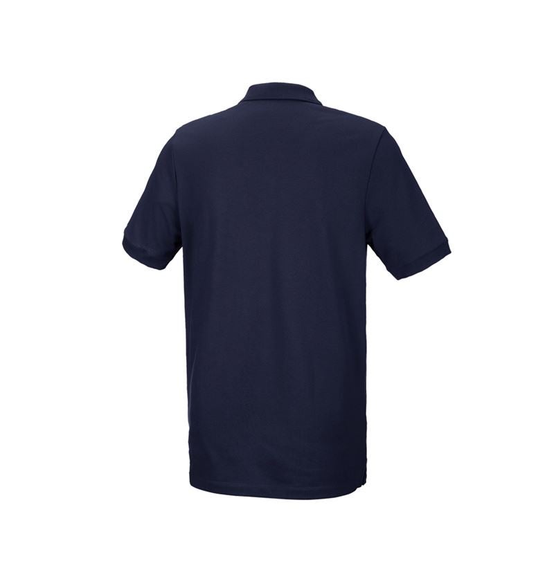 Trička, svetry & košile: e.s. Pique-Polo cotton stretch, long fit + tmavomodrá 3