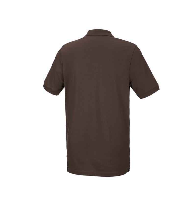 Trička, svetry & košile: e.s. Pique-Polo cotton stretch, long fit + kaštan 3