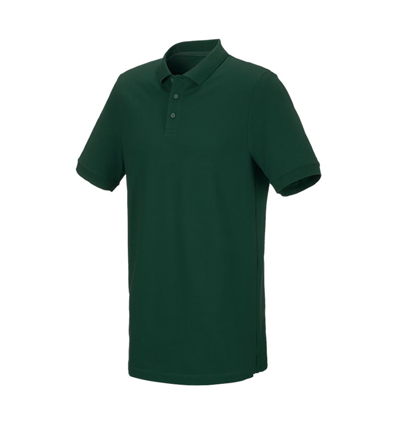 Trička, svetry & košile: e.s. Pique-Polo cotton stretch, long fit + zelená 2