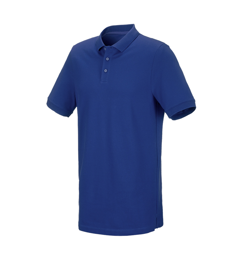 Trička, svetry & košile: e.s. Pique-Polo cotton stretch, long fit + modrá chrpa 2