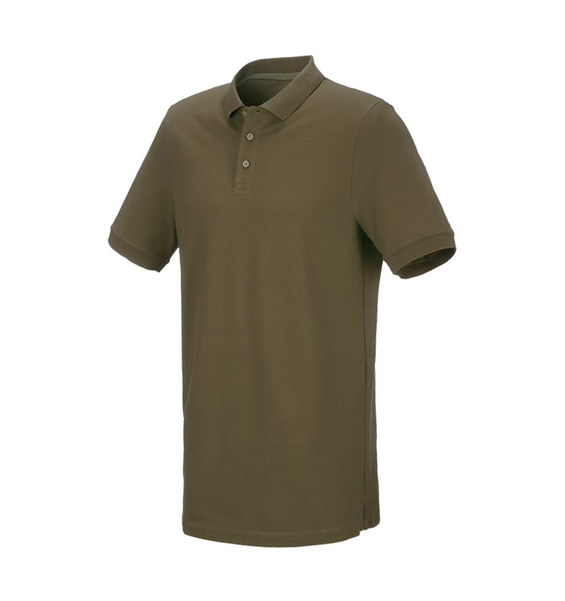 Trička, svetry & košile: e.s. Pique-Polo cotton stretch, long fit + bahnitá zelená 2