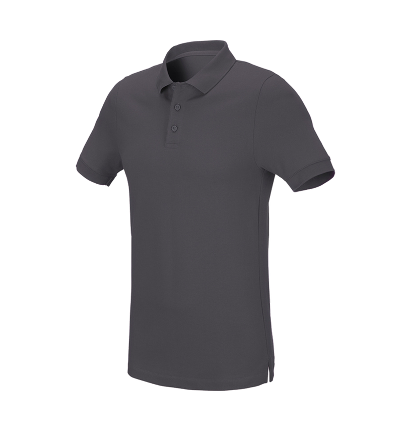 Trička, svetry & košile: e.s. Pique-Polo cotton stretch, slim fit + antracit 2