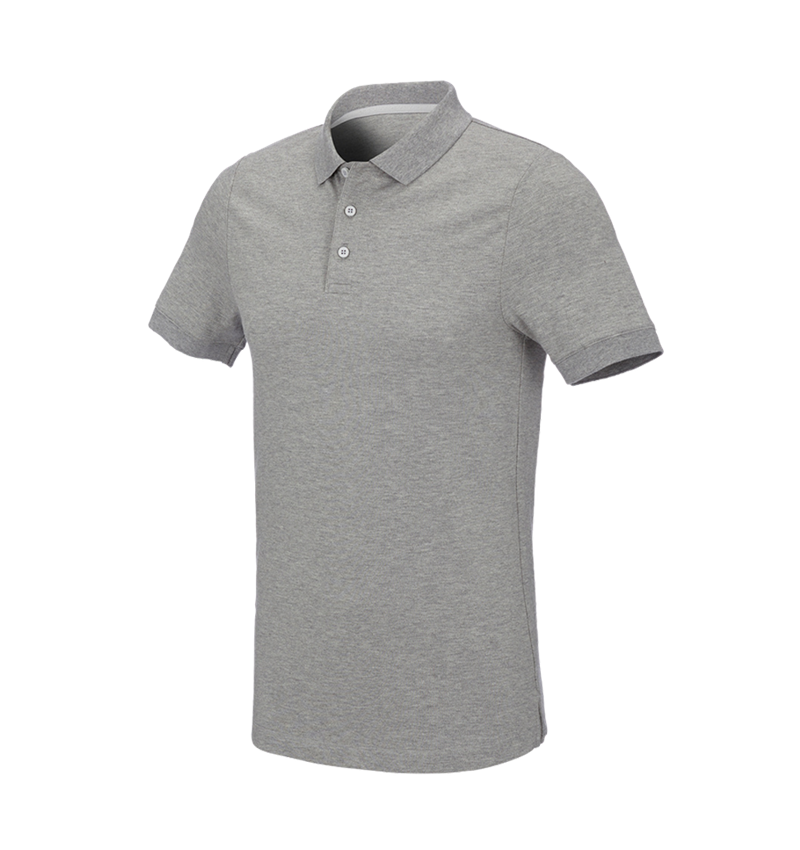 Trička, svetry & košile: e.s. Pique-Polo cotton stretch, slim fit + šedý melír 2