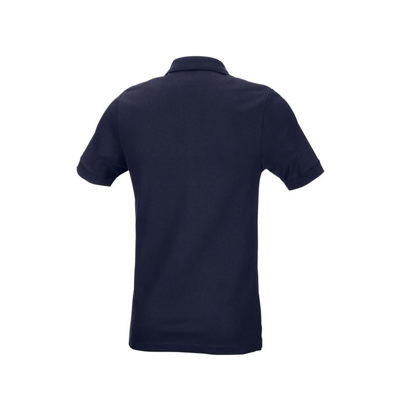 Trička, svetry & košile: e.s. Pique-Polo cotton stretch, slim fit + tmavomodrá 3