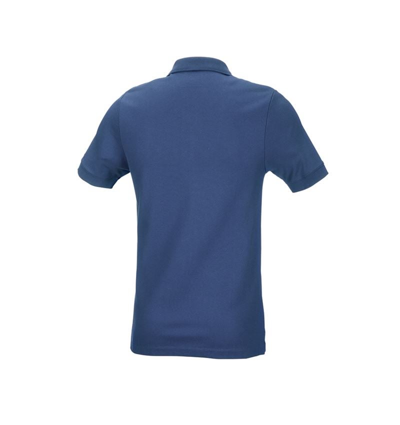 Trička, svetry & košile: e.s. Pique-Polo cotton stretch, slim fit + kobalt 3