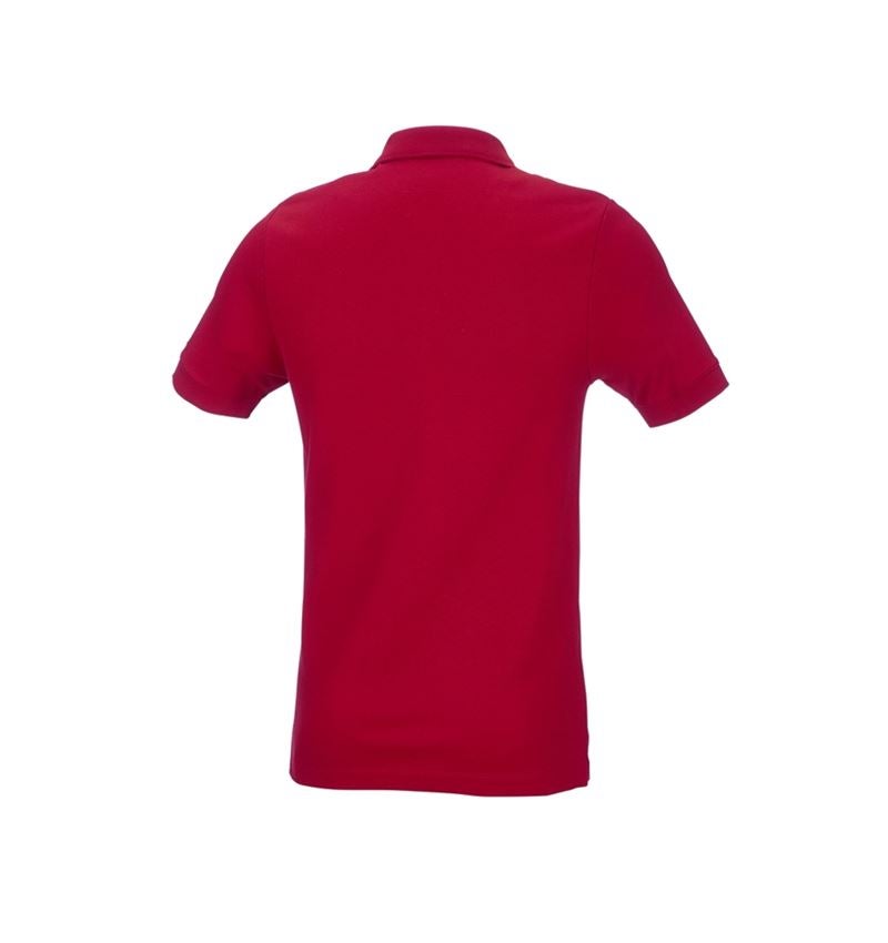 Trička, svetry & košile: e.s. Pique-Polo cotton stretch, slim fit + ohnivě červená 3