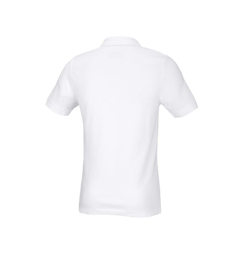 Trička, svetry & košile: e.s. Pique-Polo cotton stretch, slim fit + bílá 3