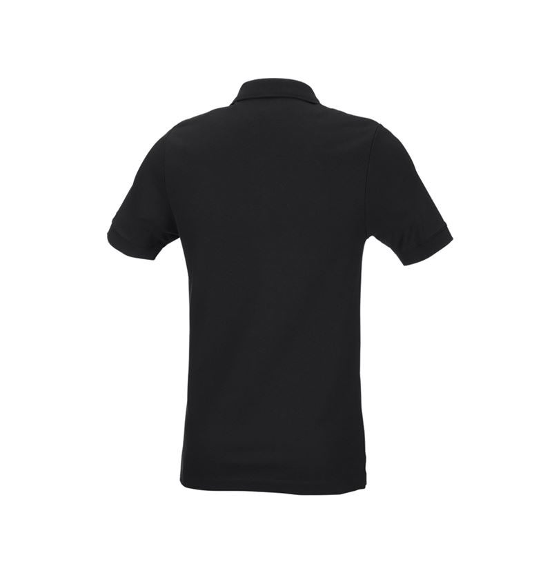Trička, svetry & košile: e.s. Pique-Polo cotton stretch, slim fit + černá 3