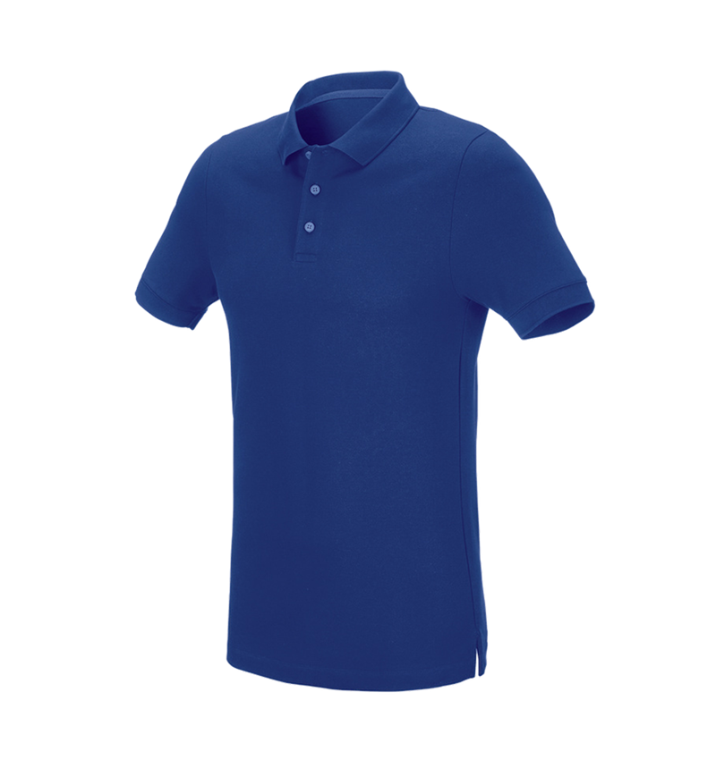 Trička, svetry & košile: e.s. Pique-Polo cotton stretch, slim fit + modrá chrpa 2
