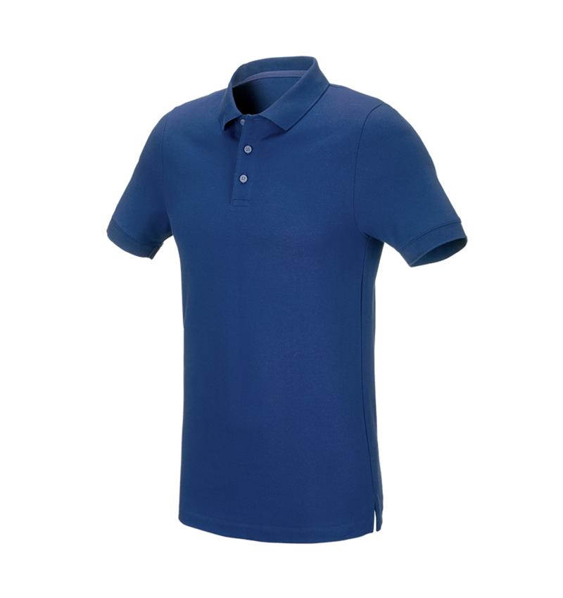 Trička, svetry & košile: e.s. Pique-Polo cotton stretch, slim fit + alkalická modrá 2