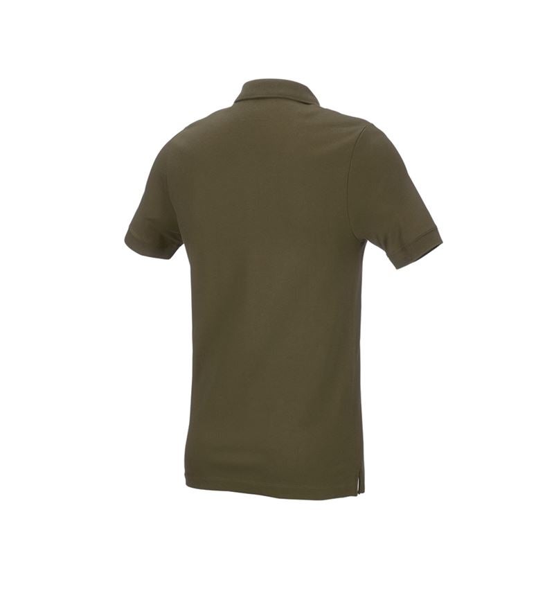 Trička, svetry & košile: e.s. Pique-Polo cotton stretch, slim fit + bahnitá zelená 3