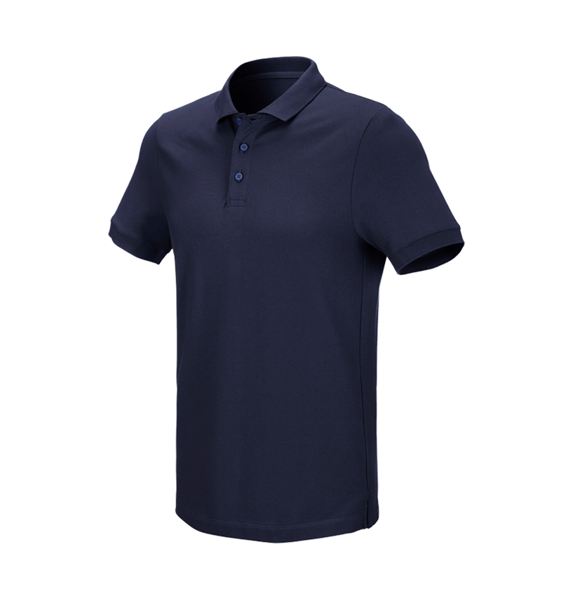 Trička, svetry & košile: e.s. Pique-Polo cotton stretch + tmavomodrá 2