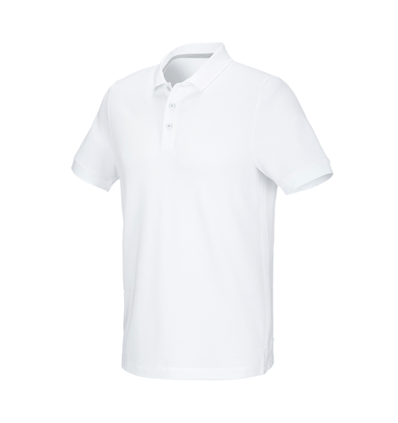 Trička, svetry & košile: e.s. Pique-Polo cotton stretch + bílá 3