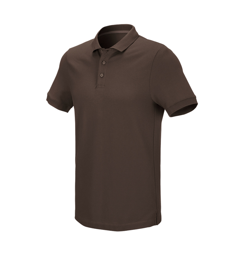 Trička, svetry & košile: e.s. Pique-Polo cotton stretch + kaštan 2