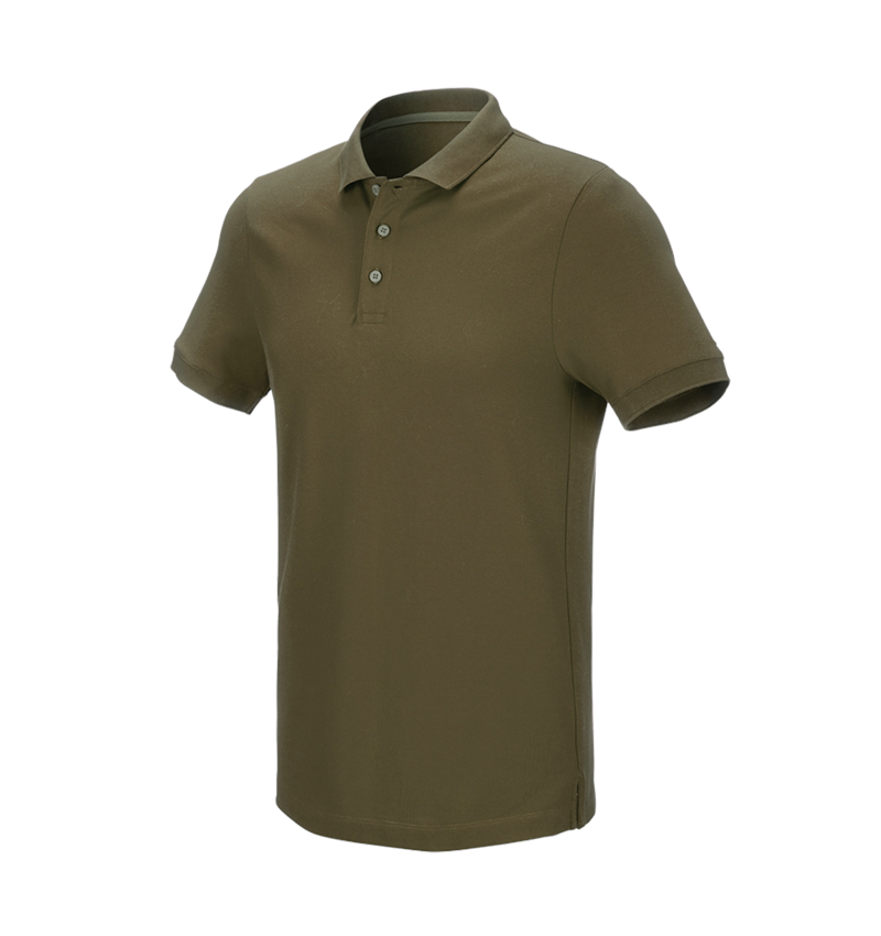 Trička, svetry & košile: e.s. Pique-Polo cotton stretch + bahnitá zelená 2