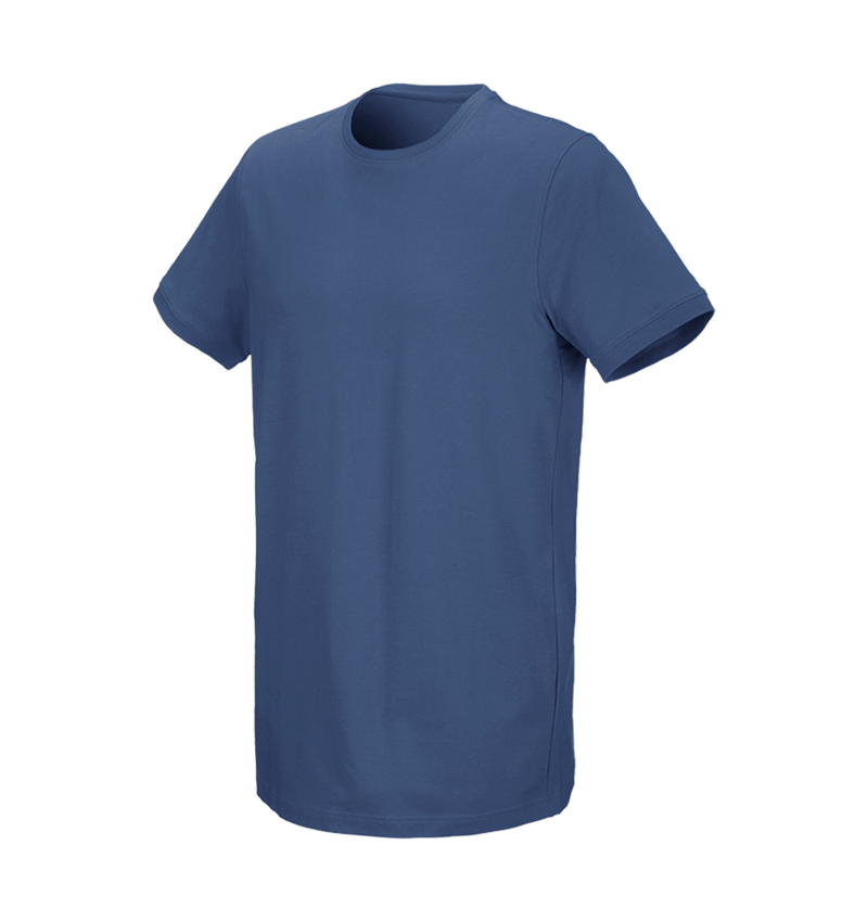 Trička, svetry & košile: e.s. Tričko cotton stretch, long fit + kobalt 2