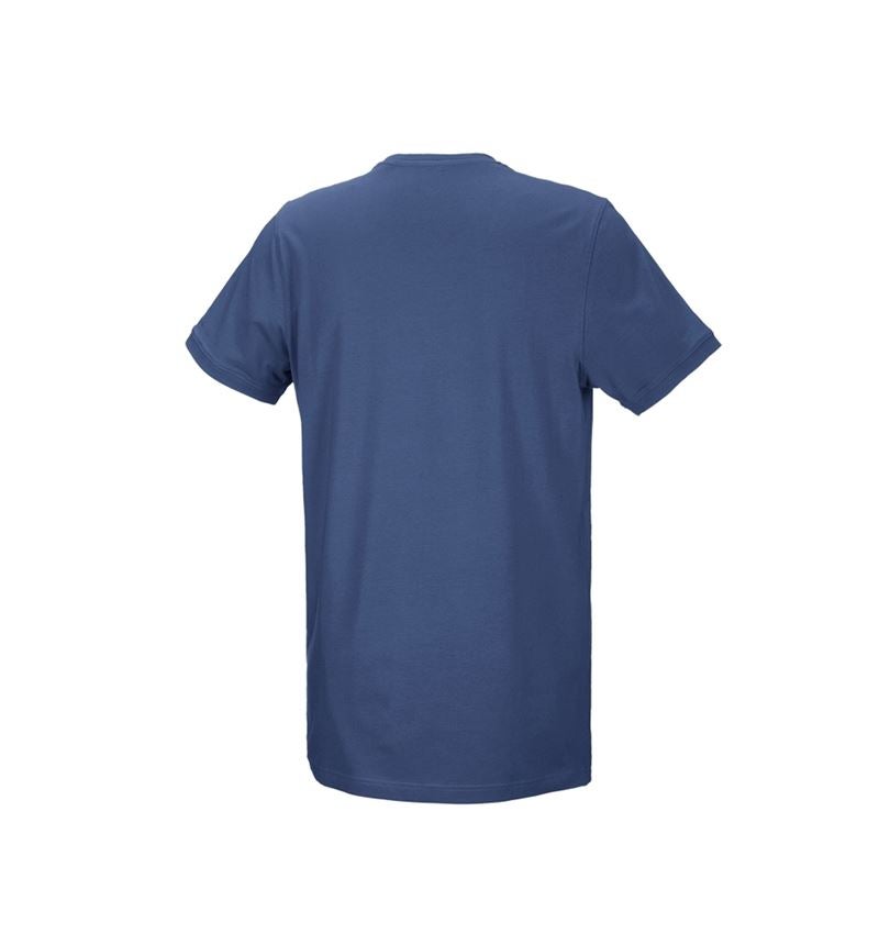 Trička, svetry & košile: e.s. Tričko cotton stretch, long fit + kobalt 3