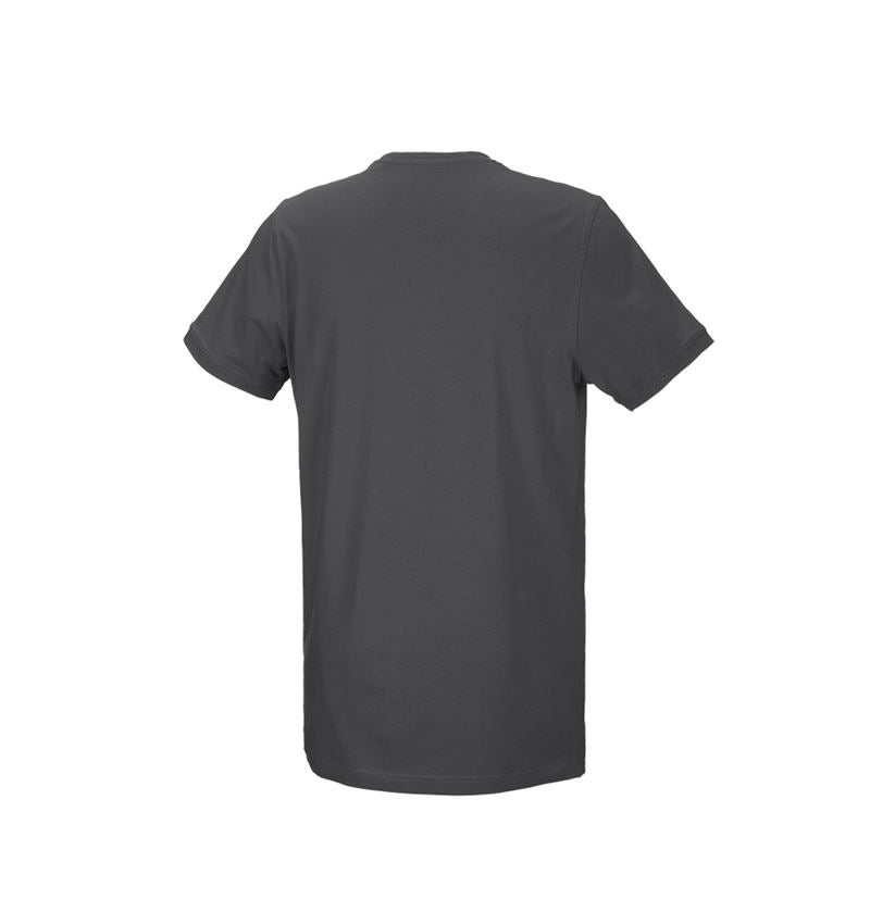 Trička, svetry & košile: e.s. Tričko cotton stretch, long fit + antracit 3