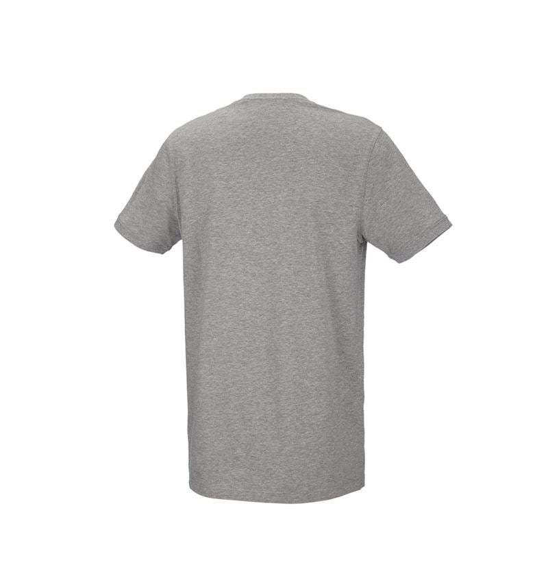 Trička, svetry & košile: e.s. Tričko cotton stretch, long fit + šedý melír 3